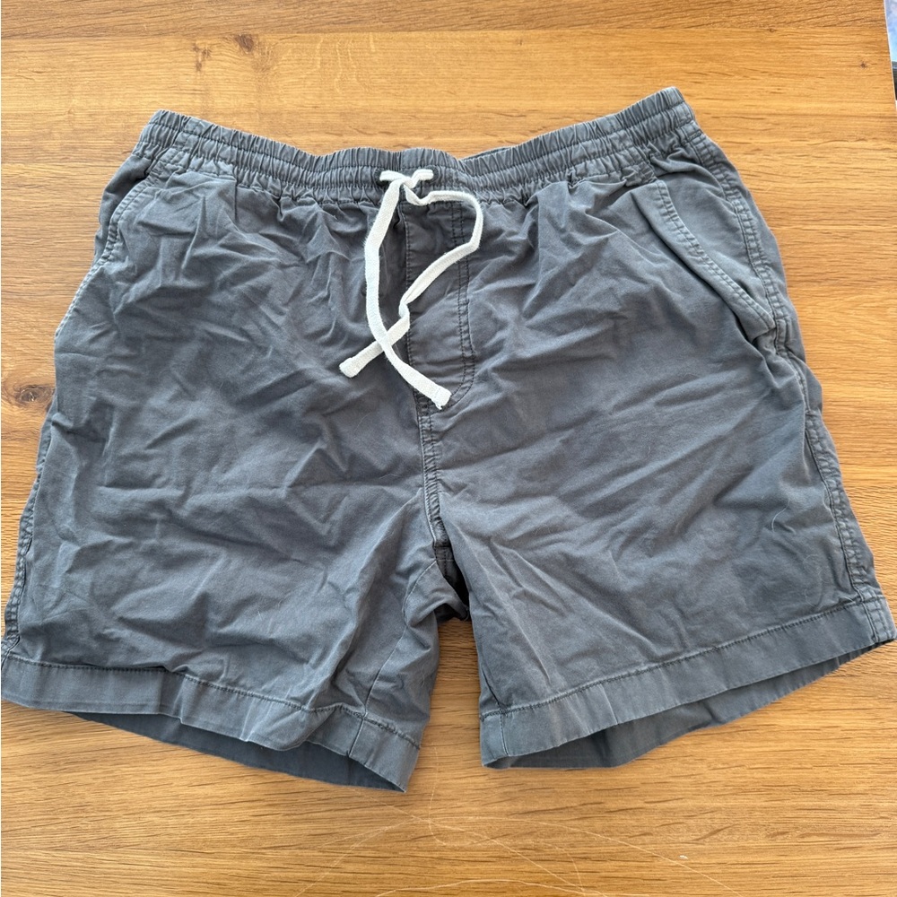 J. Crew Charcoal Drawstring Shorts Medium